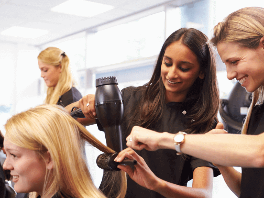 Hair dressing apprentices