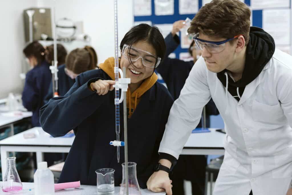 Students in lab