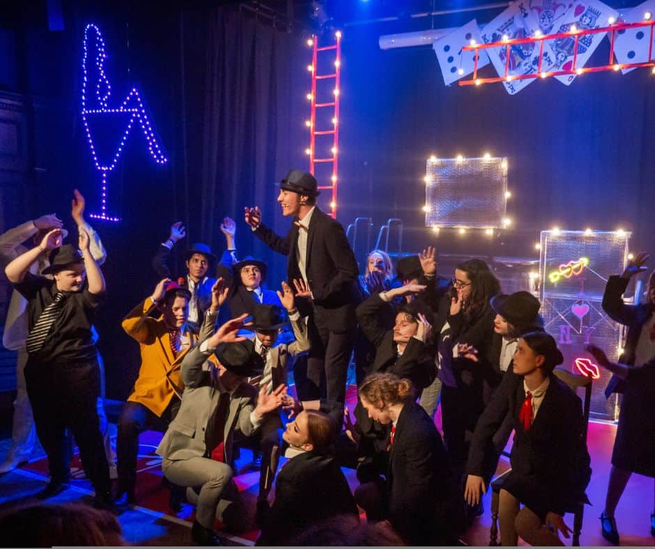 Performers on stage
