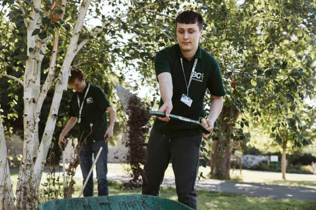 students in horticulture
