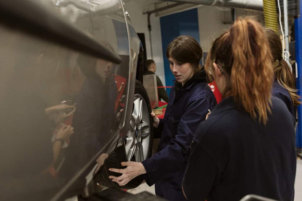 motor vehicle female students