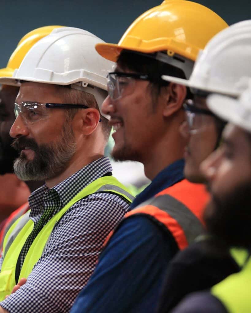 Men with hard hats