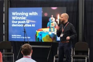 Roddy Peters speaking at our AI Summit