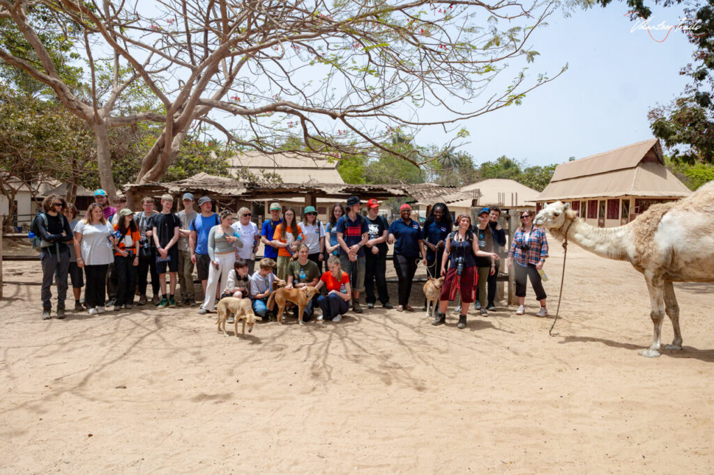 BCA Animal Management students having a group photo in Gambia