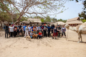 BCA Animal Management students having a group photo in Gambia