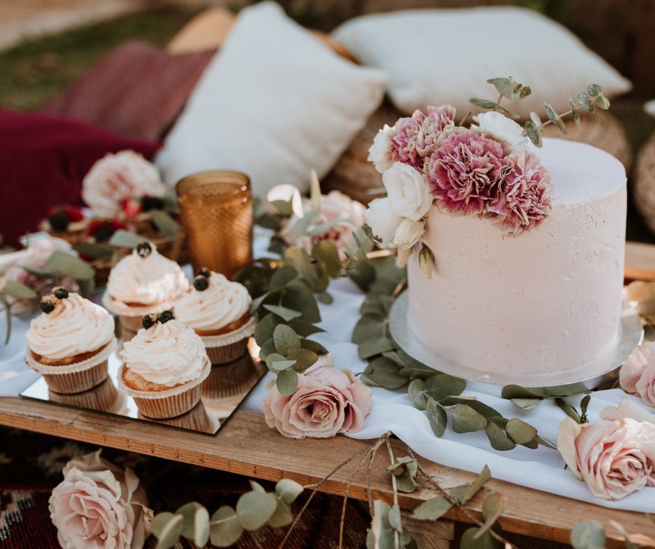 An image of cakes on a table