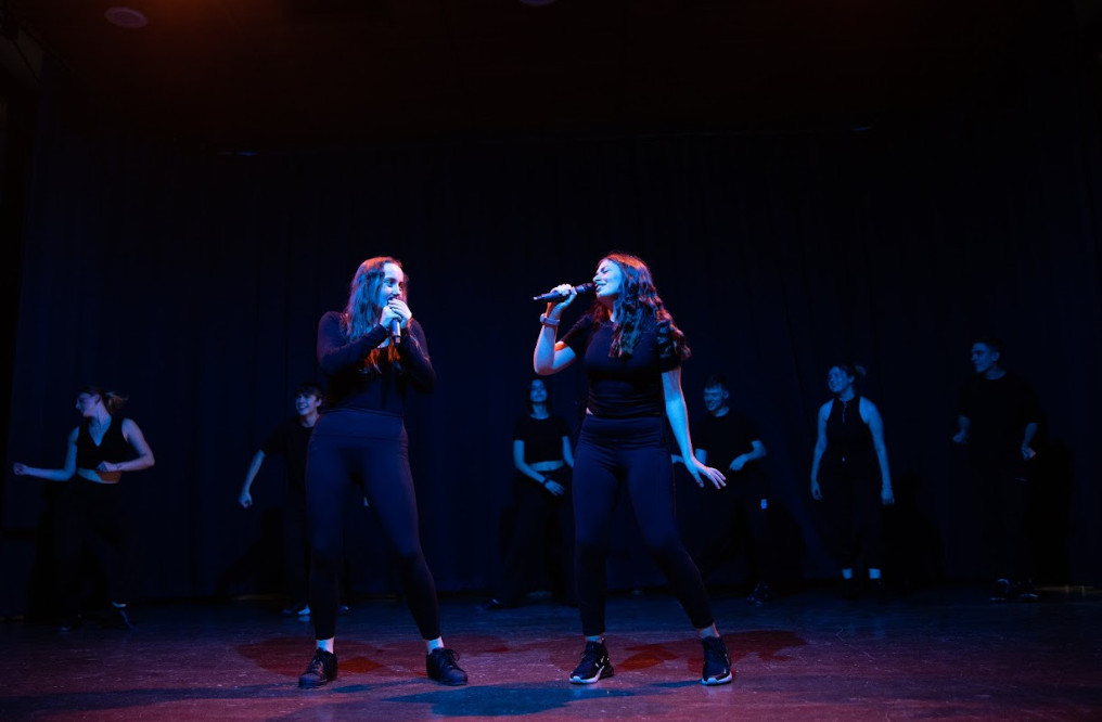 performing arts students performing