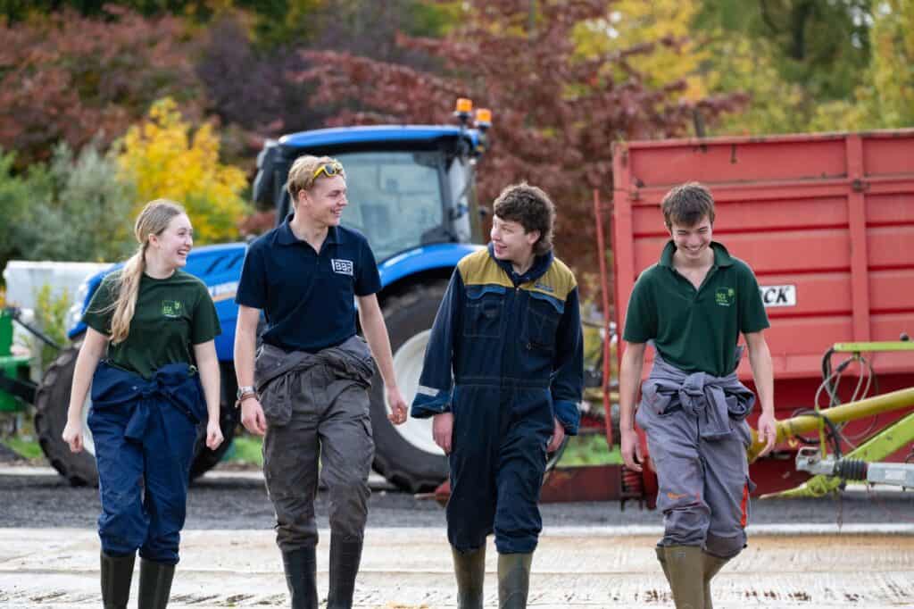 Agric students laughing