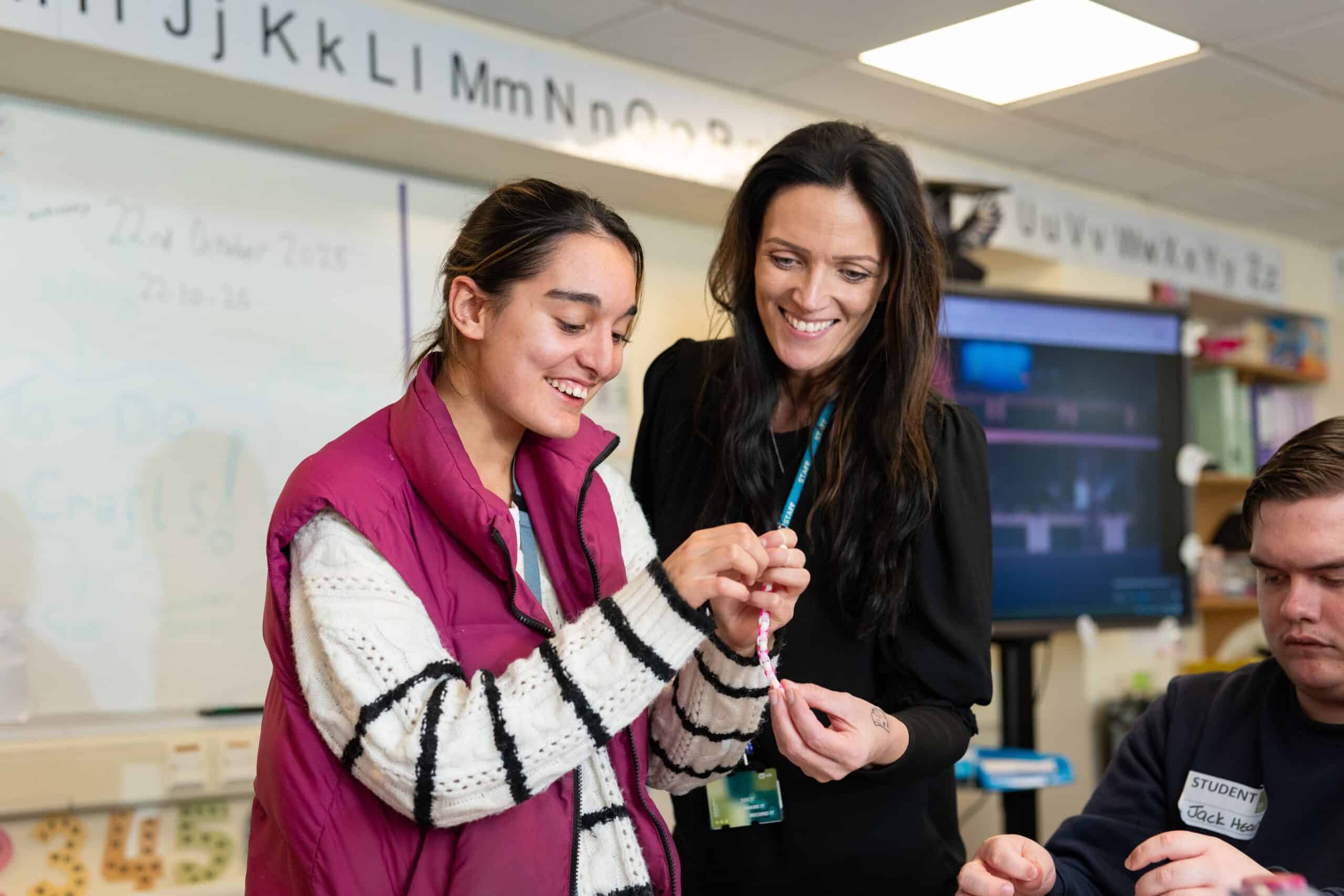 Alfie techer and student