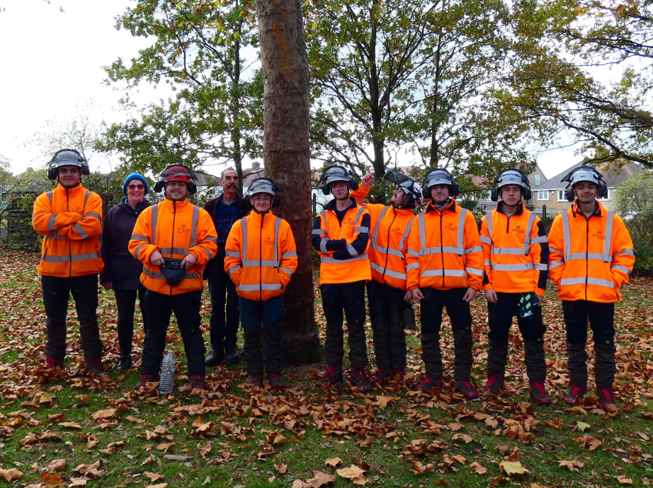 A group of students at Gristwood and Toms