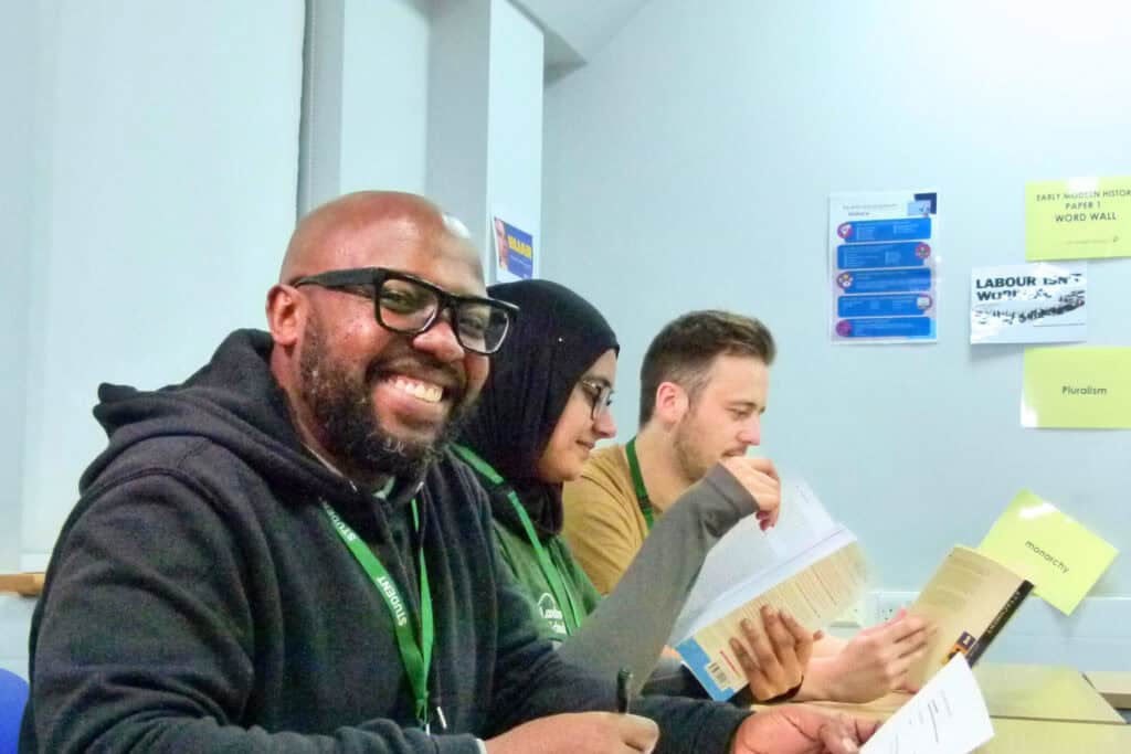 adults in a classroom