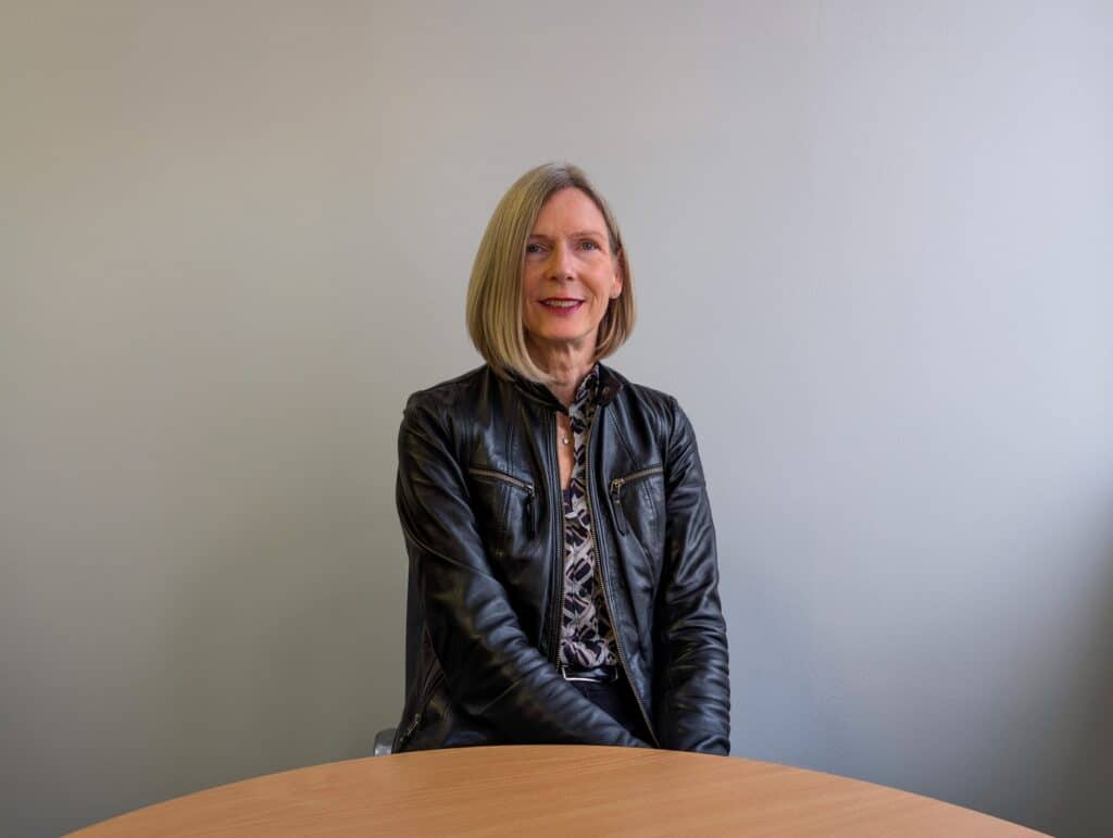 A photo of Susan Brady smiling to the camera