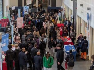 A photo of the NAW Fair from above