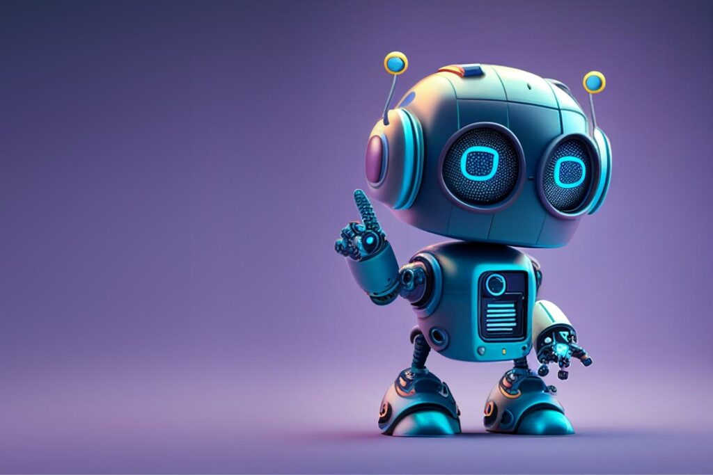 An AI picture of a robot
