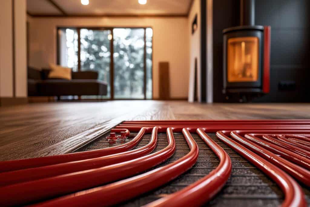 Warm water underfloor heating